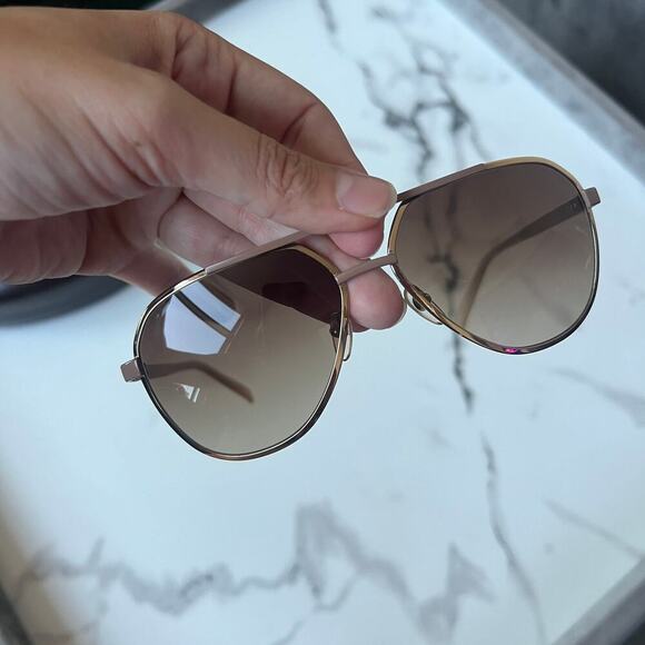 Michael Kors Tristan Aviator Sunglasses M2474S with Case - Picture 2 of 9